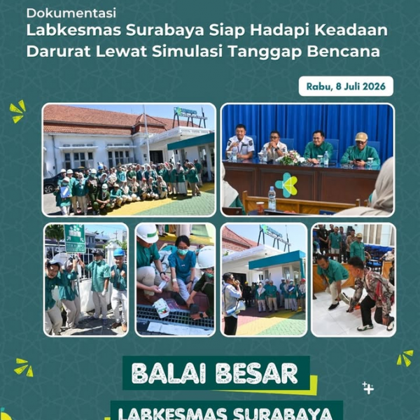 Labkesmas Surabaya Siap Hadapi Keadaan Darurat Lewat Simulasi Tanggap Bencana